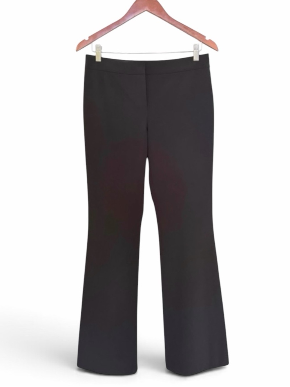 Elie Tahari Black Mid Rise Flare Dress Pants Size 4